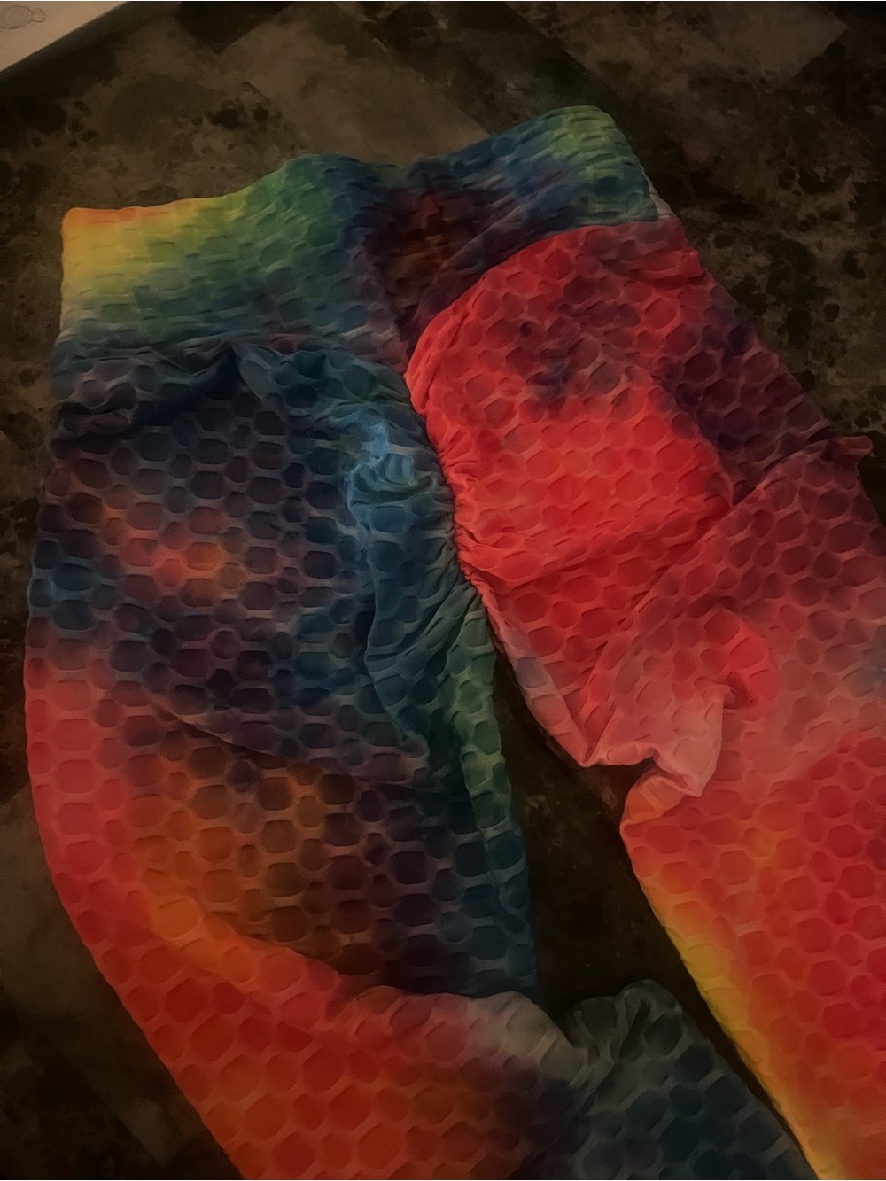 Tie dye rainbow pants